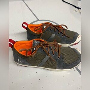 PLAE Kids Sneakers in Gray and Orange